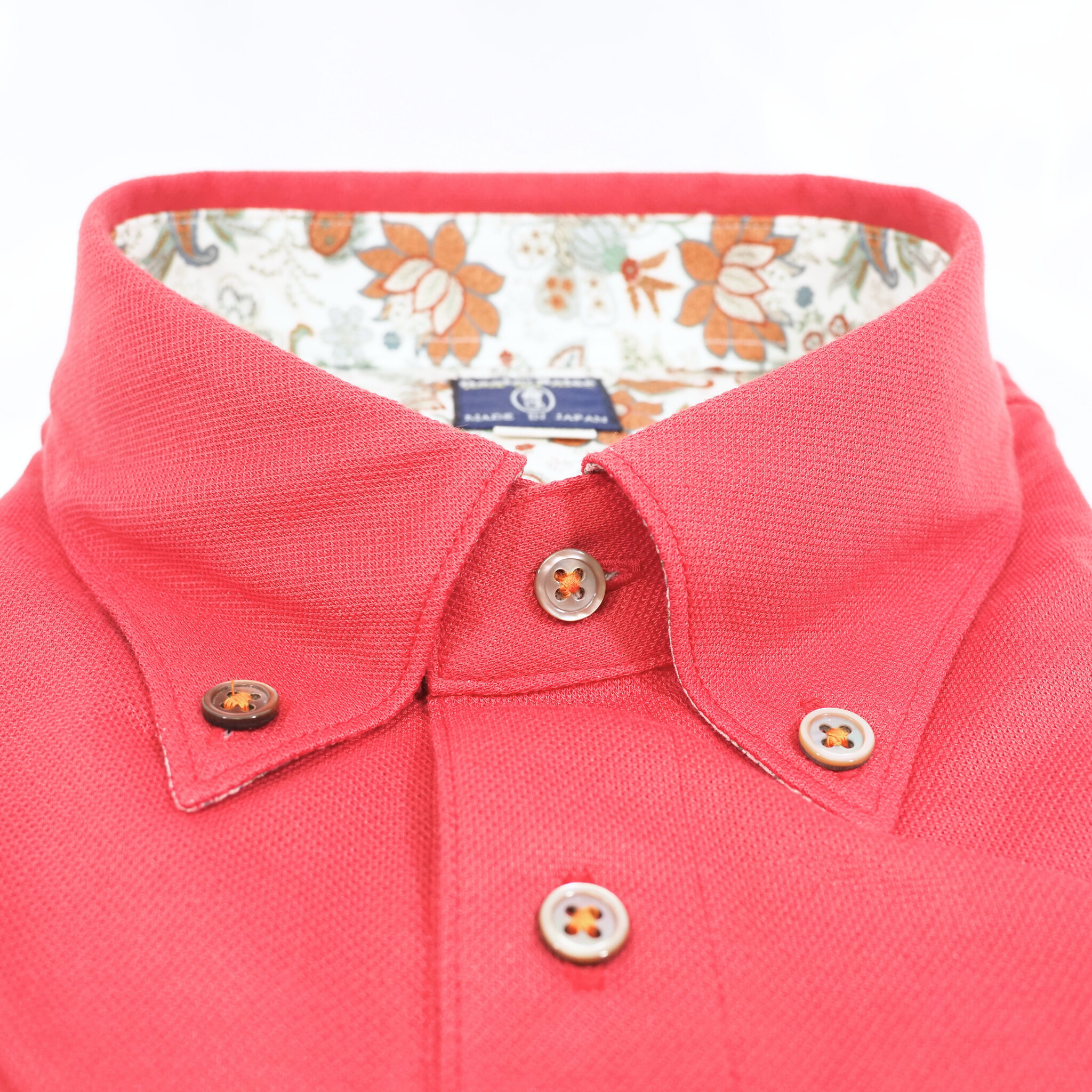 【半袖 LL】ニットポロシャツ 323961-2 レッド