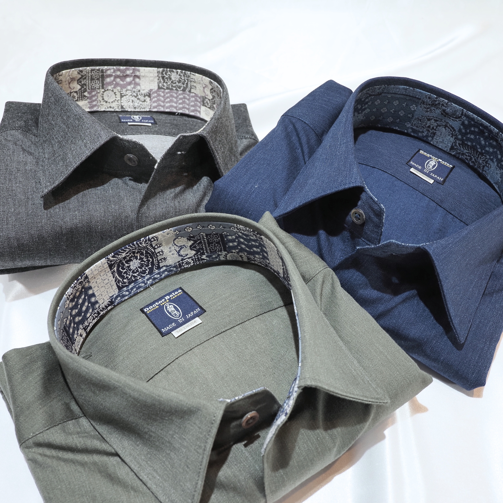 【シャンブレー L】ビジネスカジュアルシャツ長袖 N326101-1