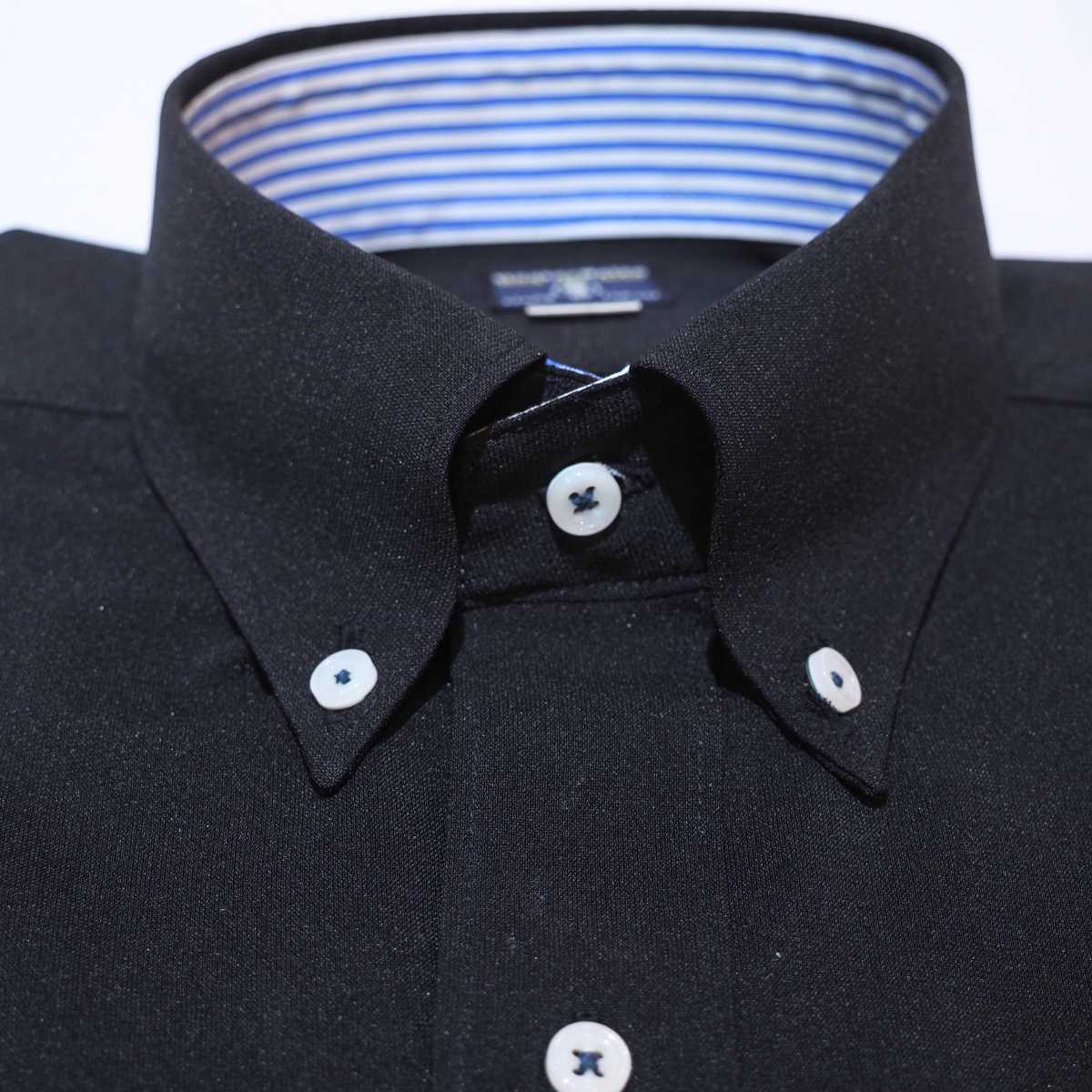 【メランジポリ L】ビジネスカジュアルシャツ長袖　N326106-1