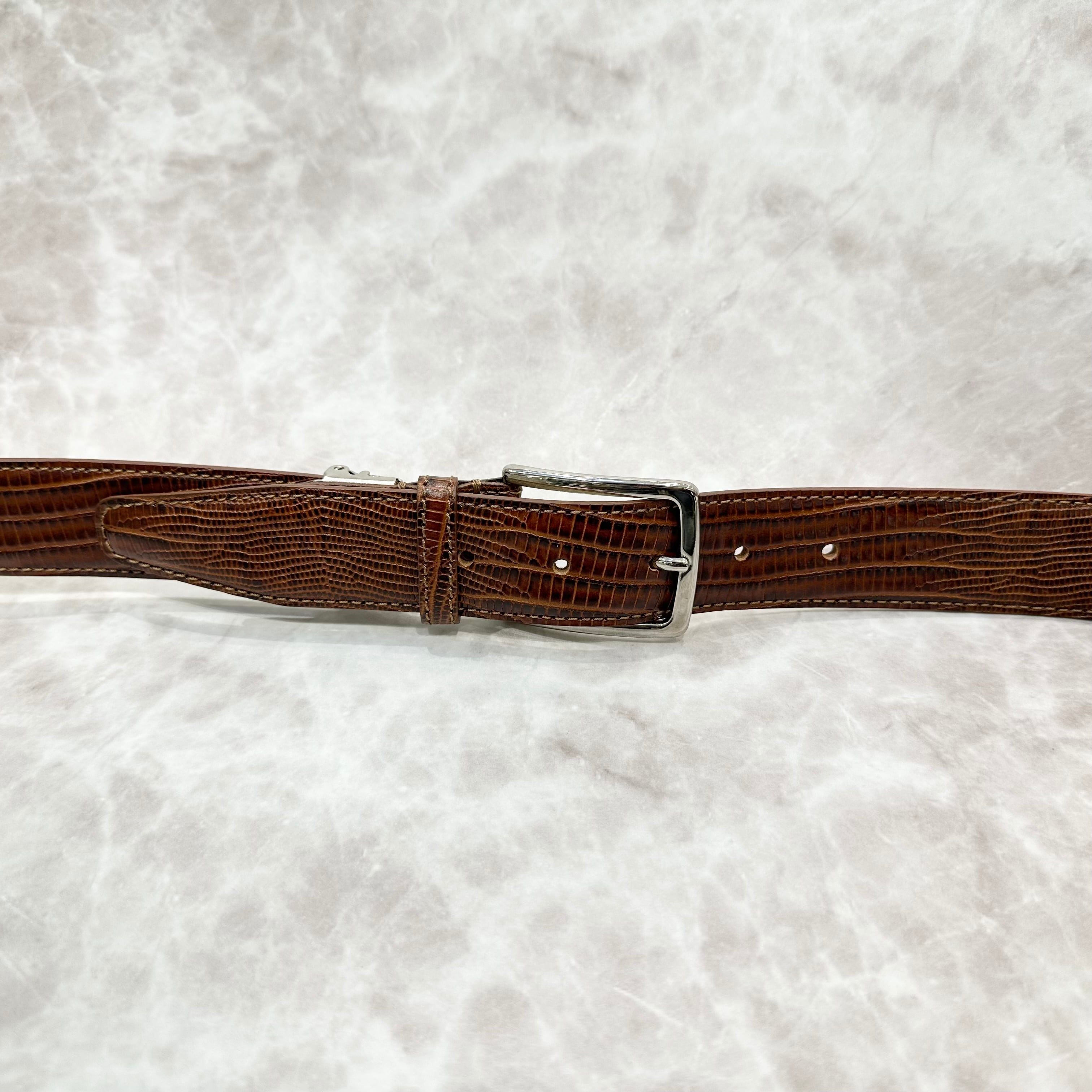 イタリア製 本牛革ベルト【ブラウン】