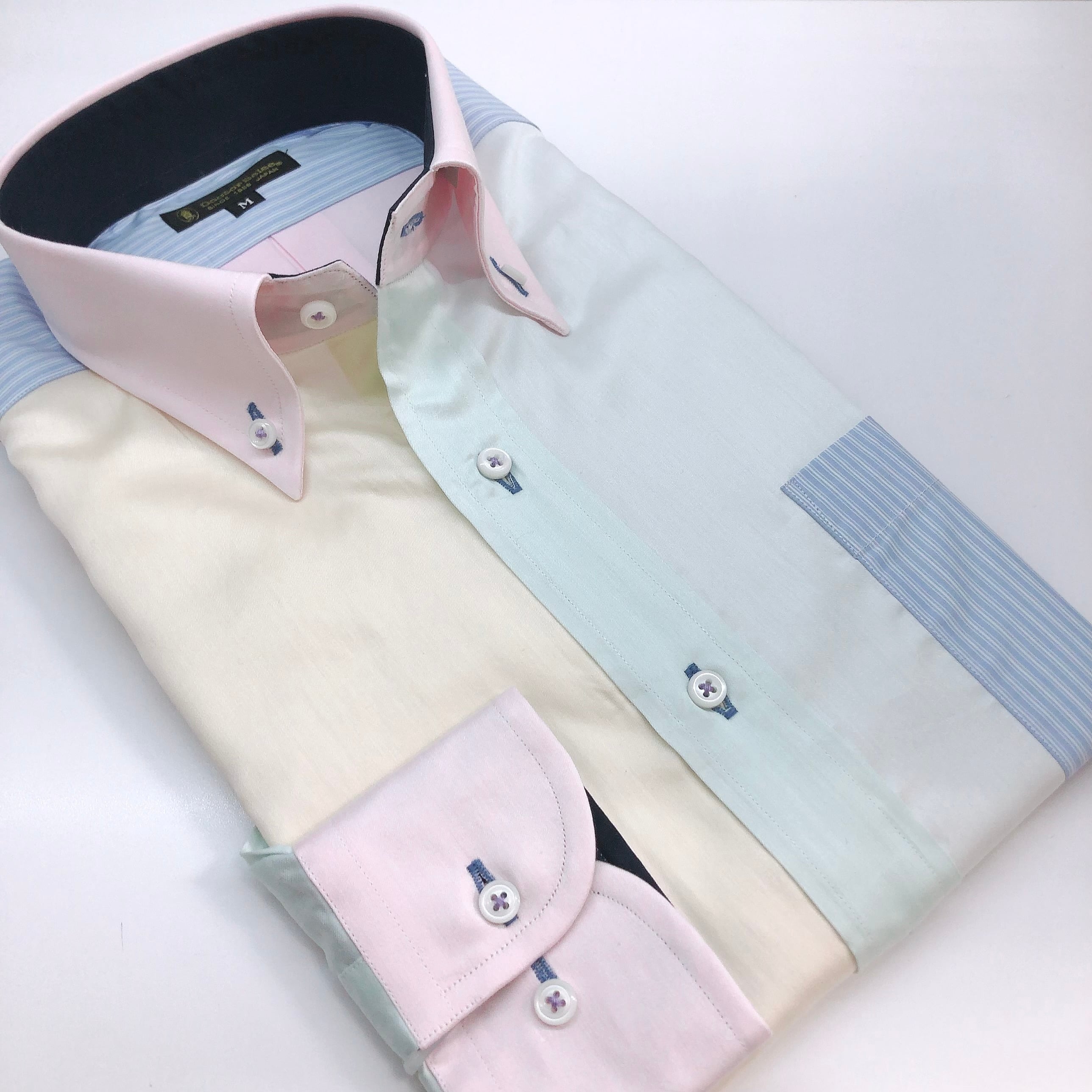 長袖クレイジーシャツ【L】3371