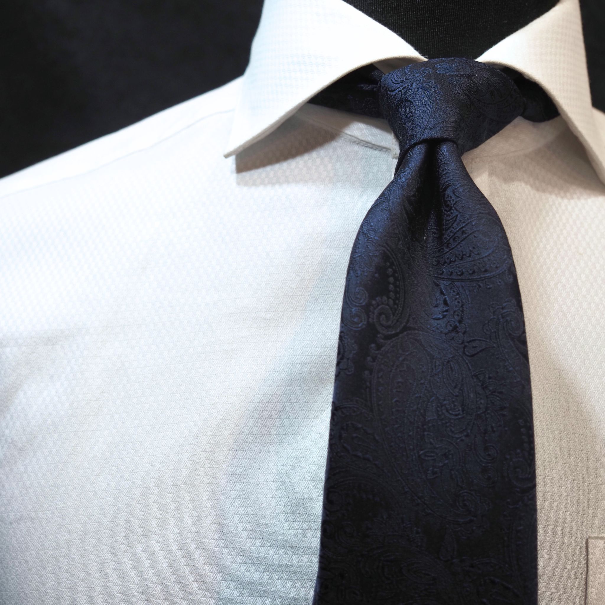 オリジナルソリッドタイ【濃紺】④