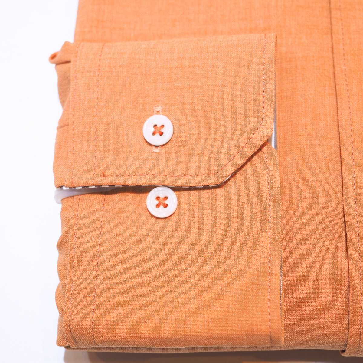 【メランジポリ M】ビジネスカジュアルシャツ長袖　N326106-2