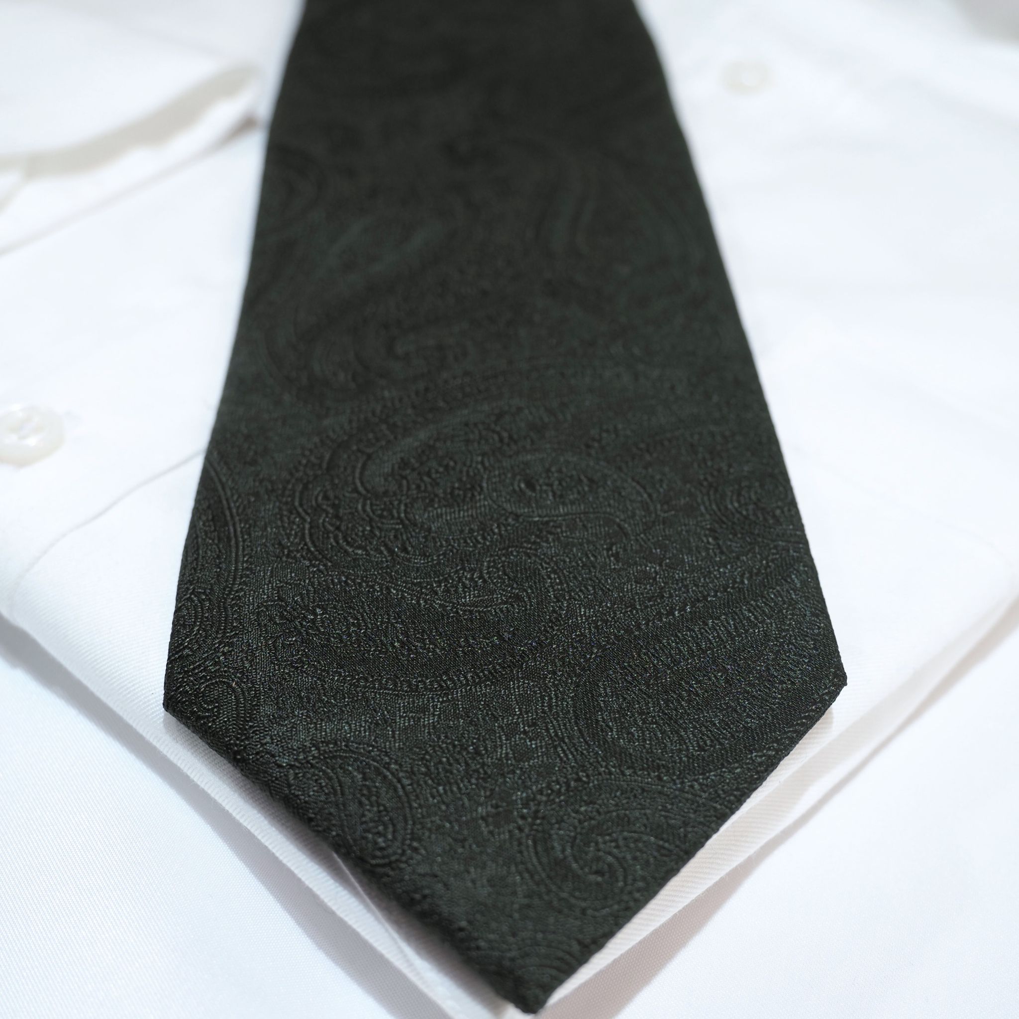 オリジナルソリッドタイ【深緑】①