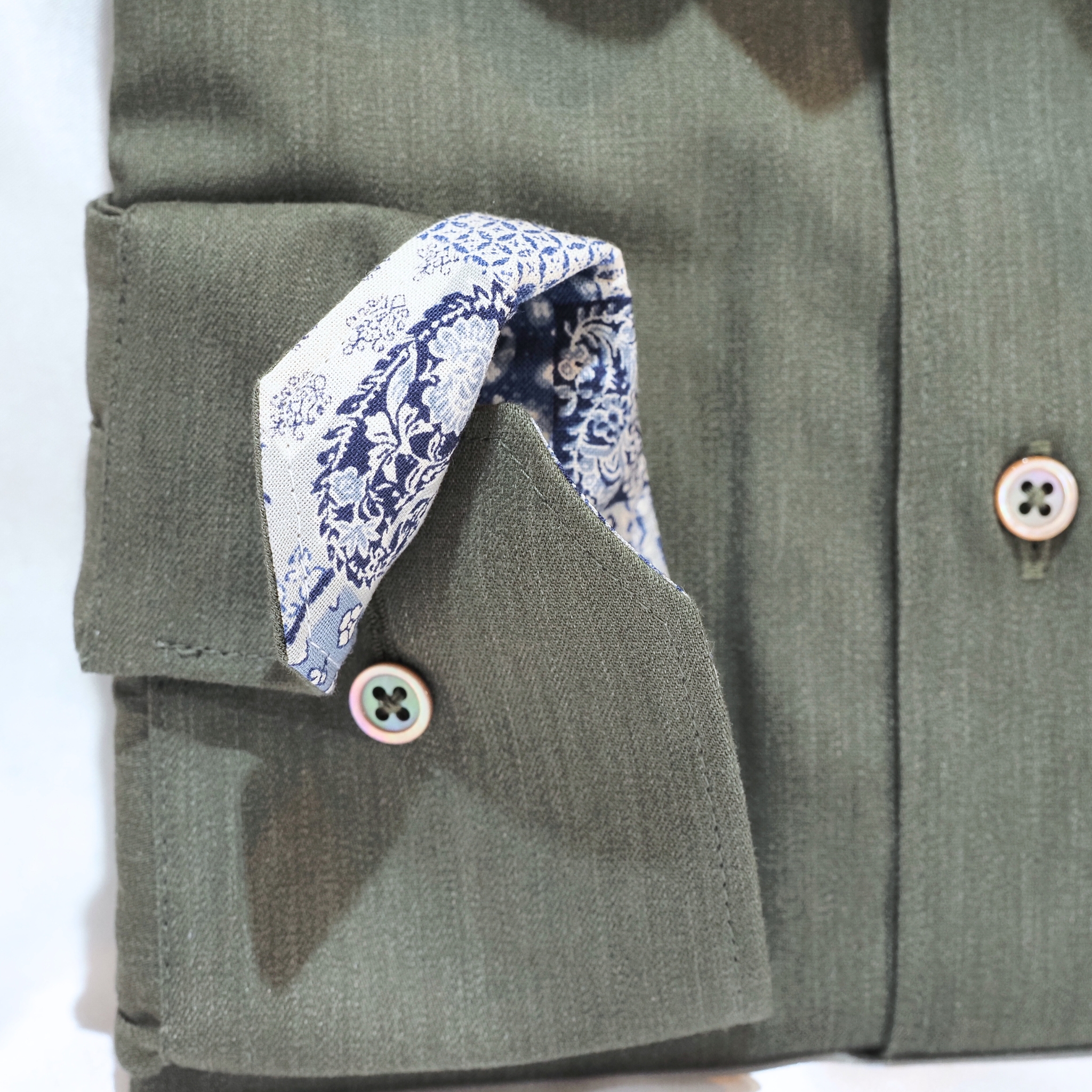 【シャンブレー L】ビジネスカジュアルシャツ長袖 N326101-1