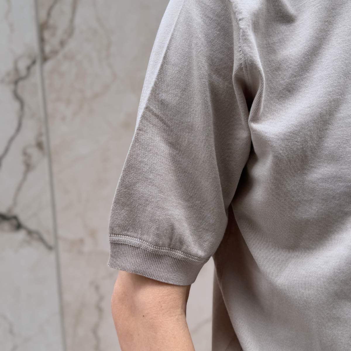 【半袖サマーニット クルーネック M】 KN6102-26DB-3