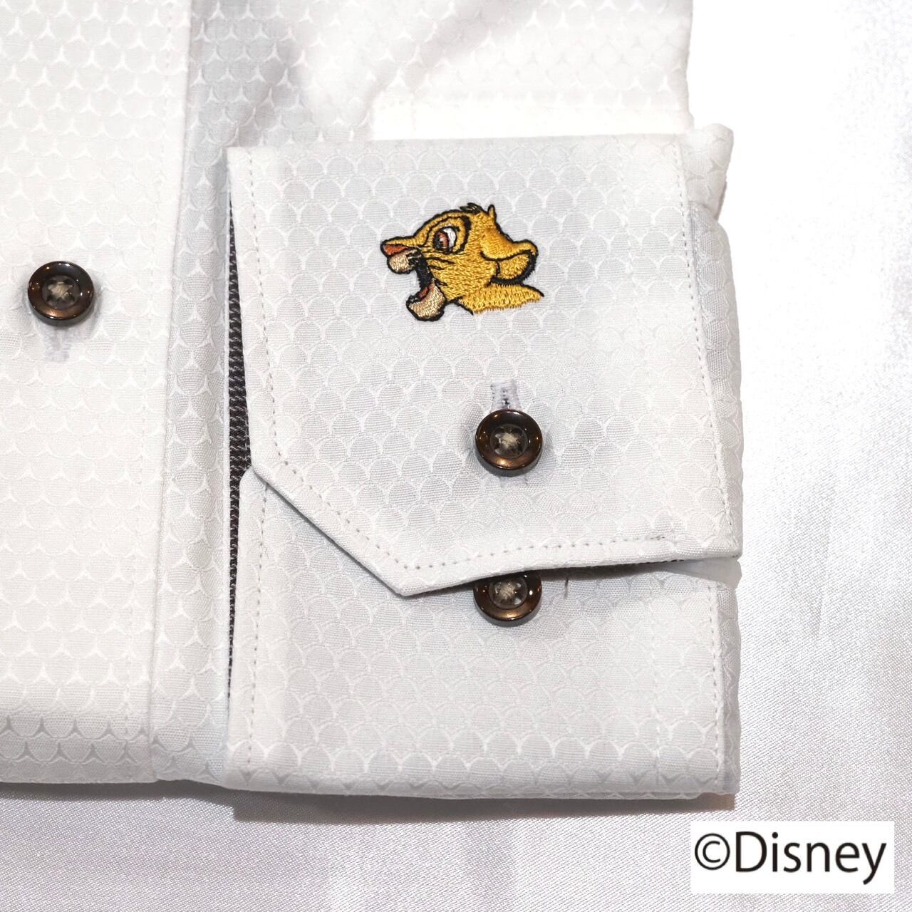 【Disney】ライオン・キング/刺繍ワイシャツ　【M】