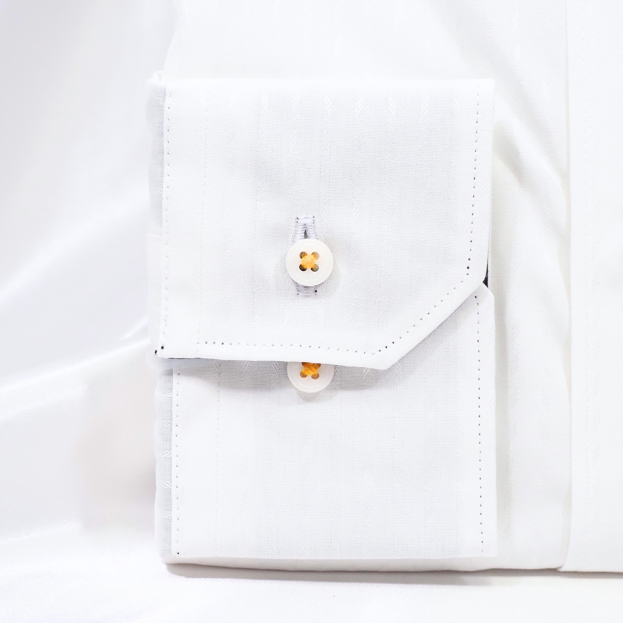 【長袖 L】左カフスビール刺繍シャツ