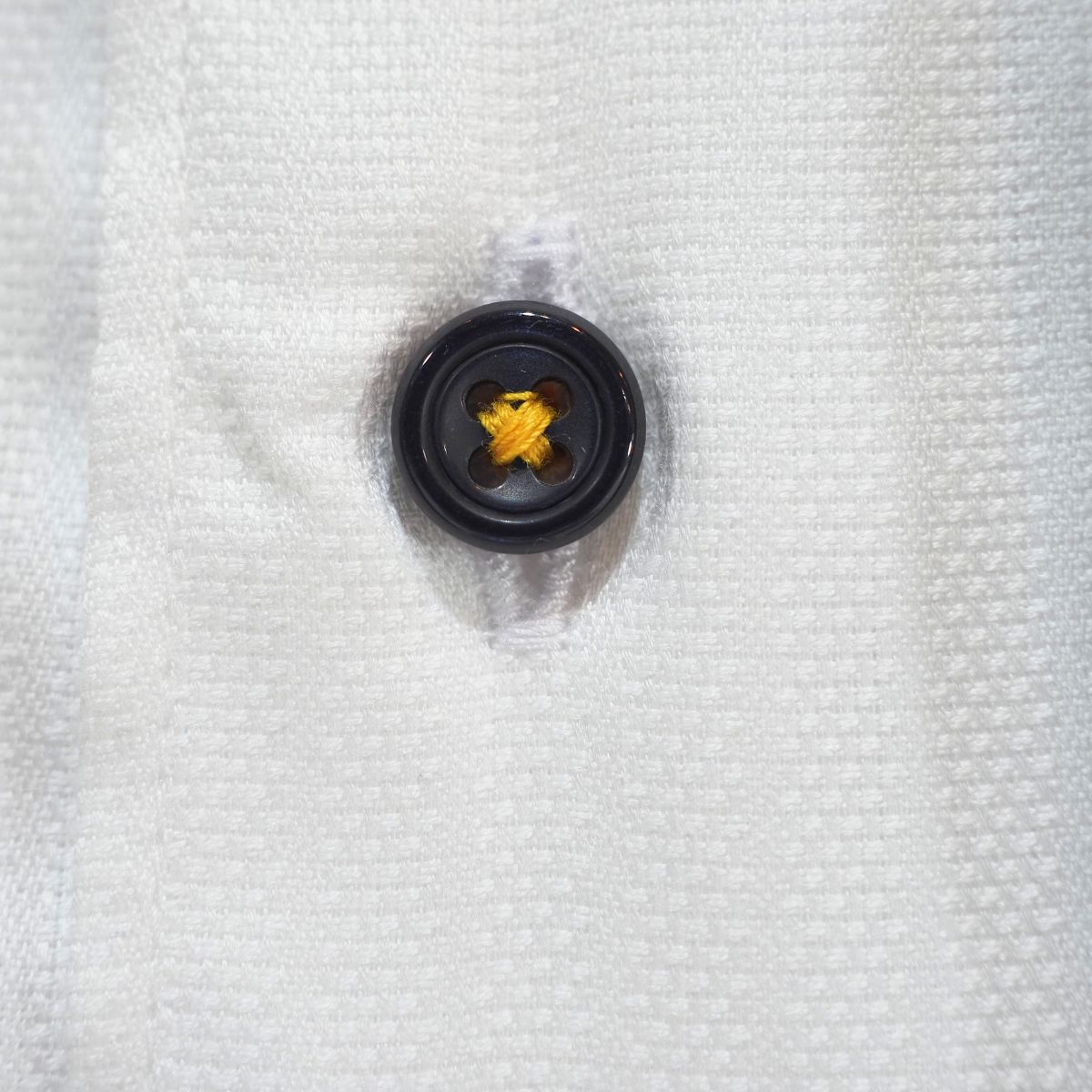 左カフスヨット刺繍シャツ｜白・L