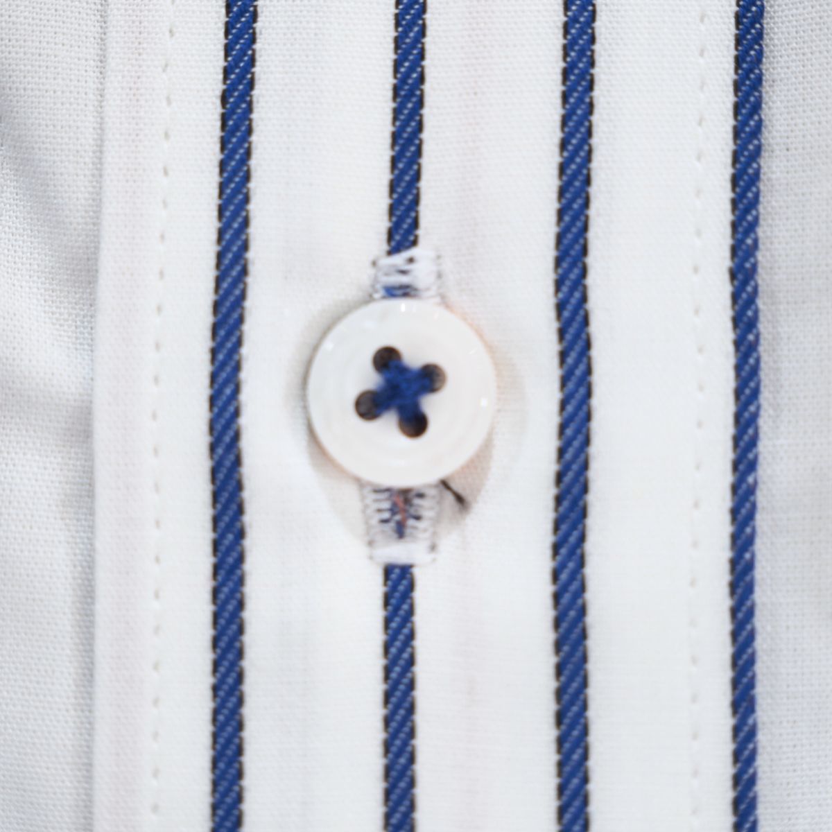 【長袖 M】左カフスクロスイカリ刺繍シャツ