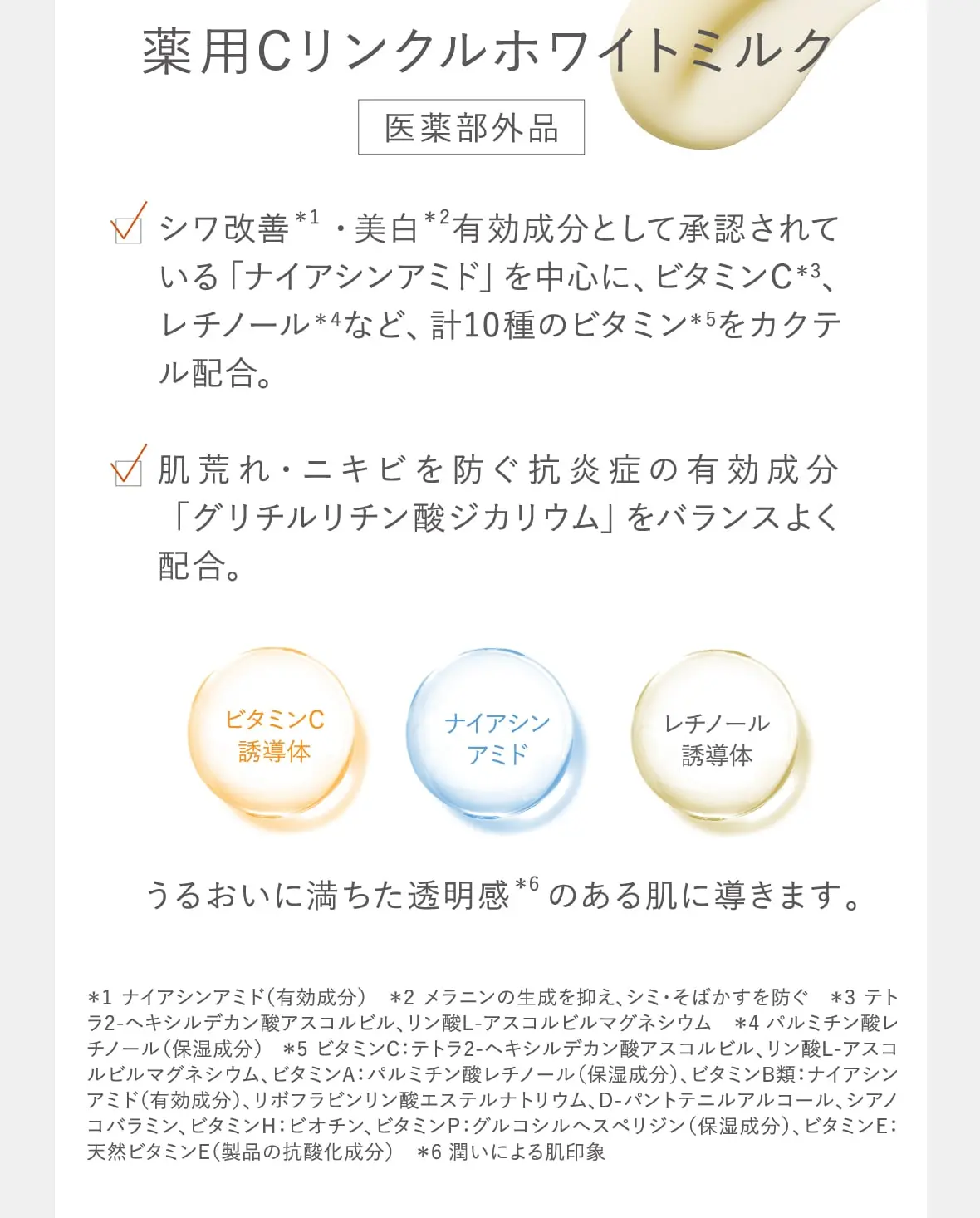 薬用Cリンクルホワイトミルク