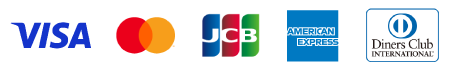 VISA　MasterCard　JCB　AMERICAN　EXPRESS　Diners　Clab