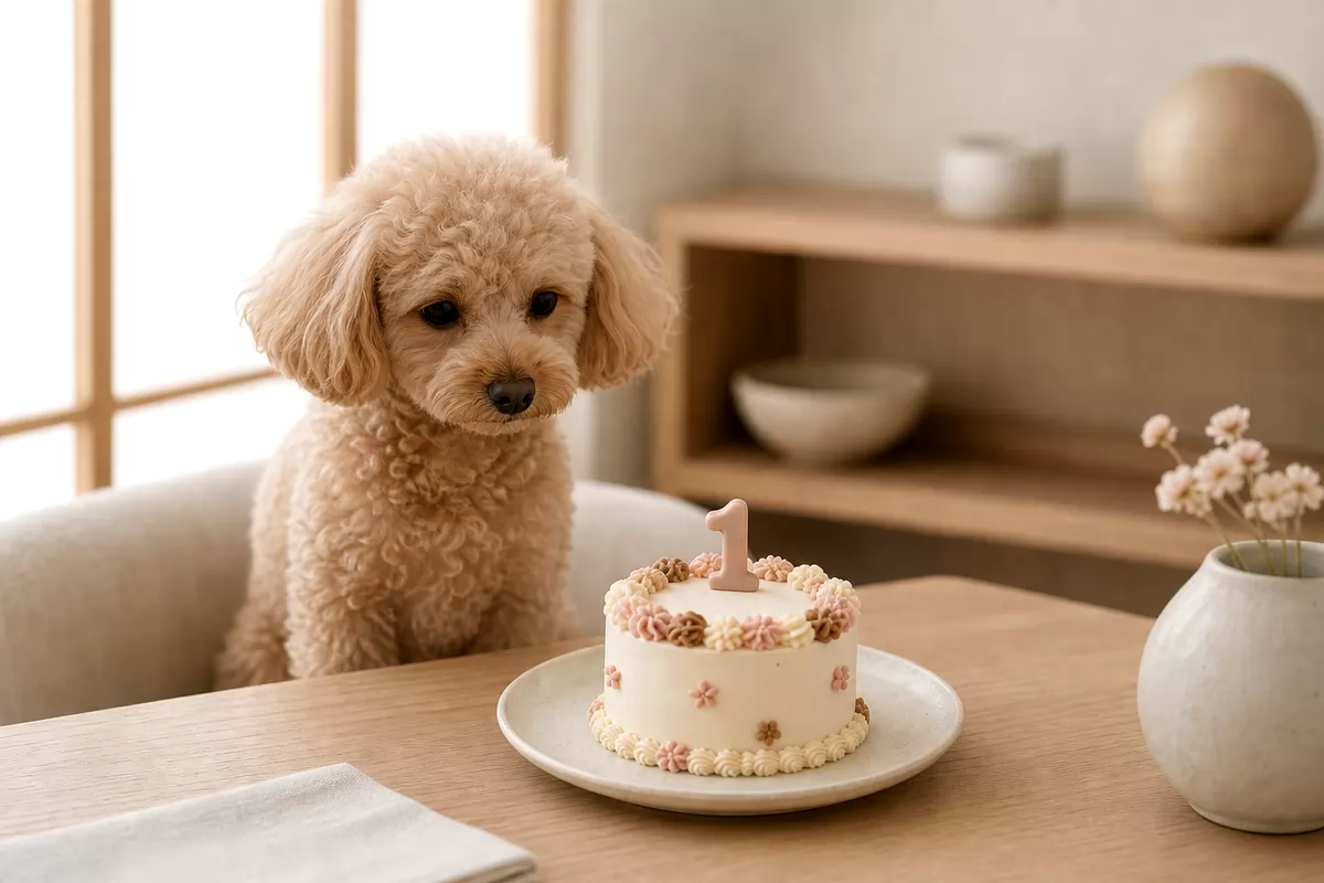 愛犬1歳の誕生日ケーキ｜初めてのお祝いの選び方のイメージ画像