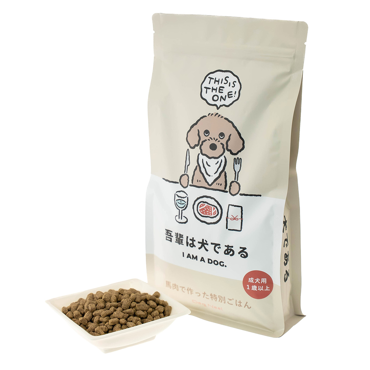 Dog Neel ドッグフード 吾輩は犬である 馬肉 800g