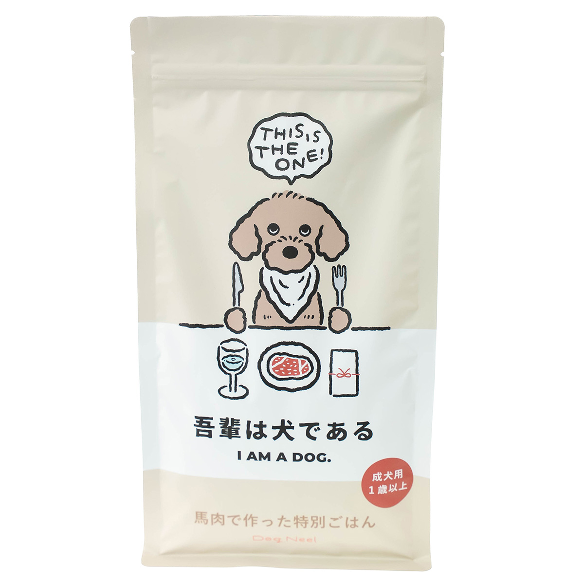 Dog Neel ドッグフード 吾輩は犬である 馬肉 800g