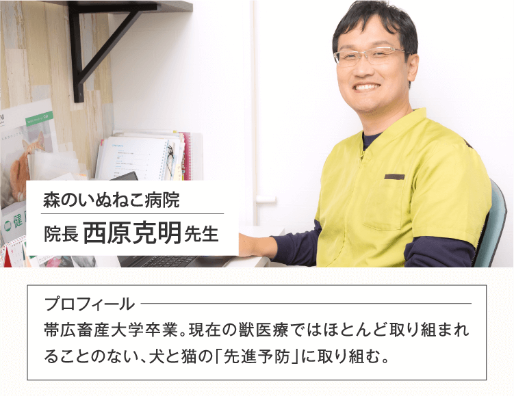 森のいぬねこ病院 院長 西原克明先生