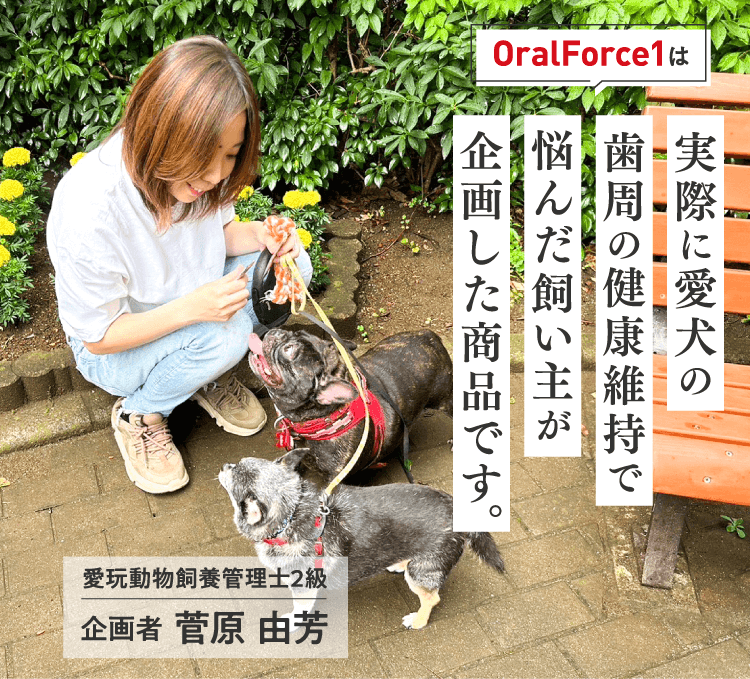 実際に愛犬の歯周病で悩んだ飼い主が企画した商品です。