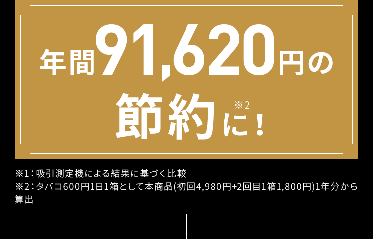 年間91,620円の節約に！