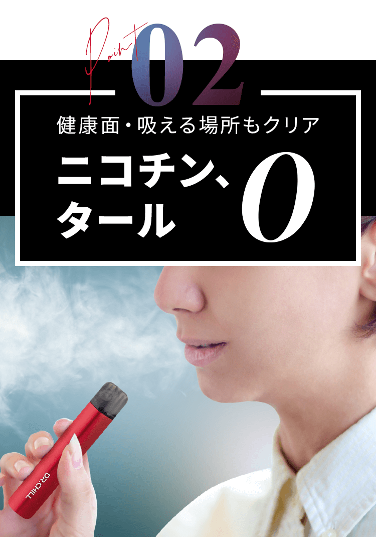 健康面・吸える場所もクリア ニコチン、タール0