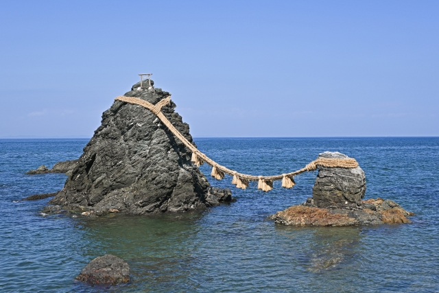 夫婦岩の風景
