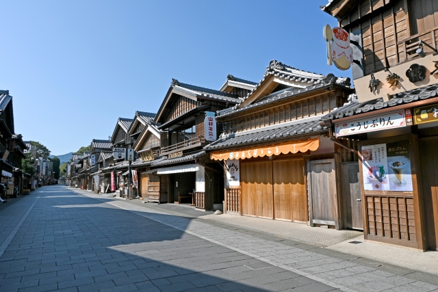 おはらい町の町並み