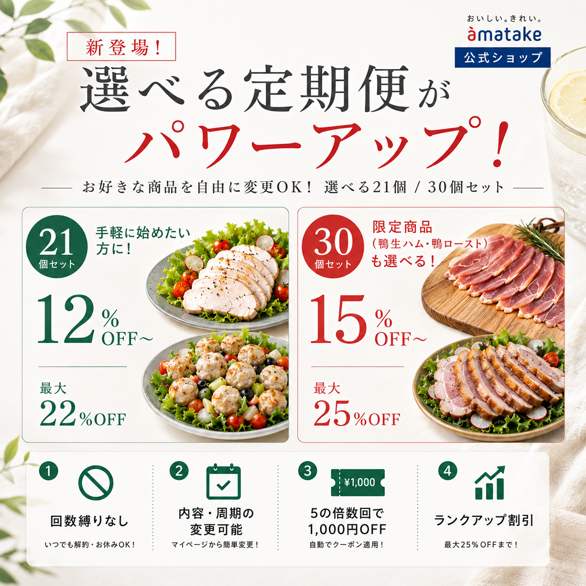 選べる定期便冷凍品21個セット 12%OFF
