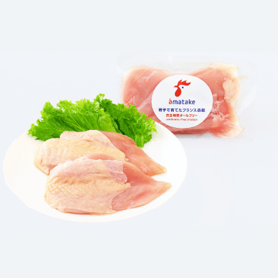 岩手で育てたフランス赤鶏 FSむね肉2枚（400g）