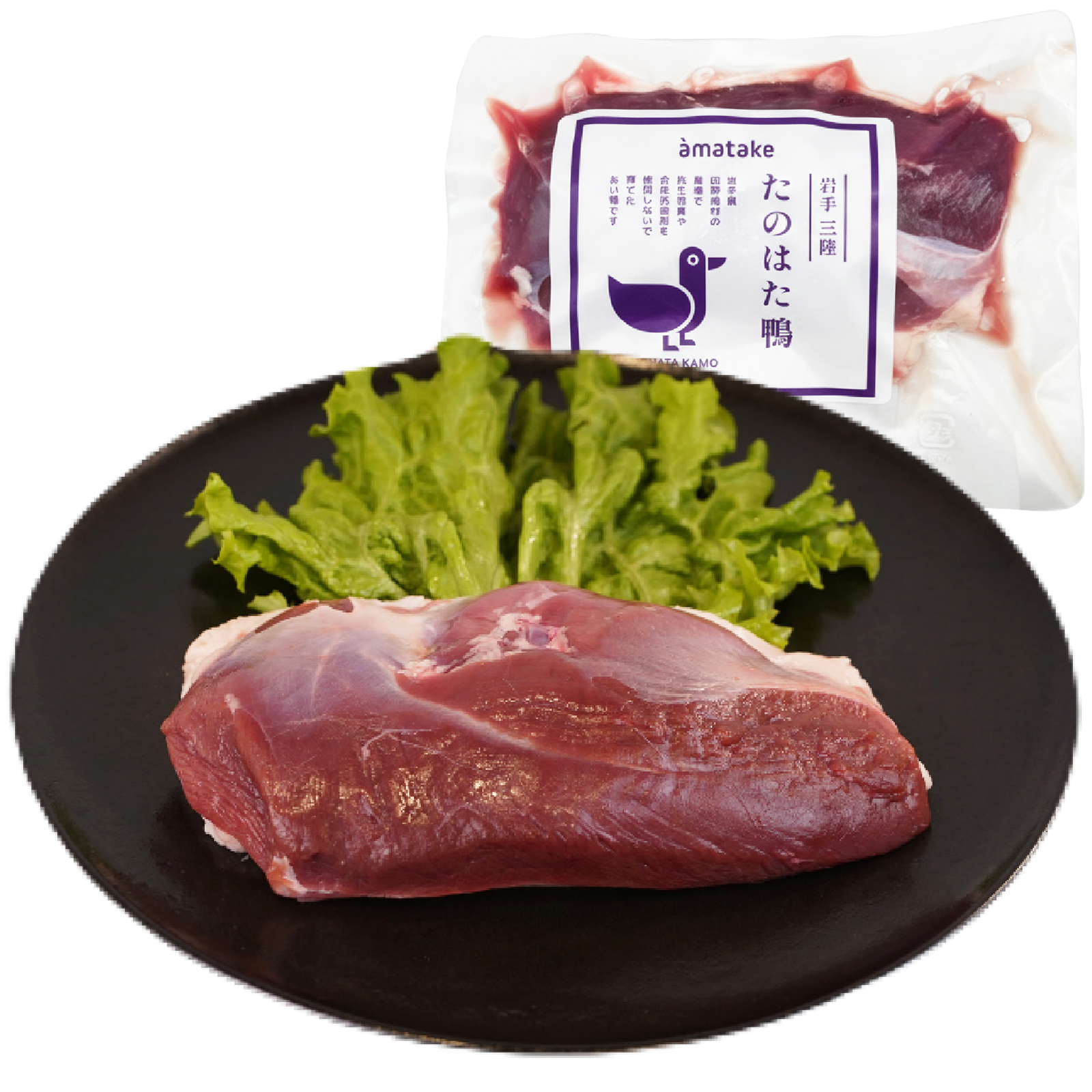 岩手三陸 たのはた鴨 むね肉ステーキカット1枚（310g）