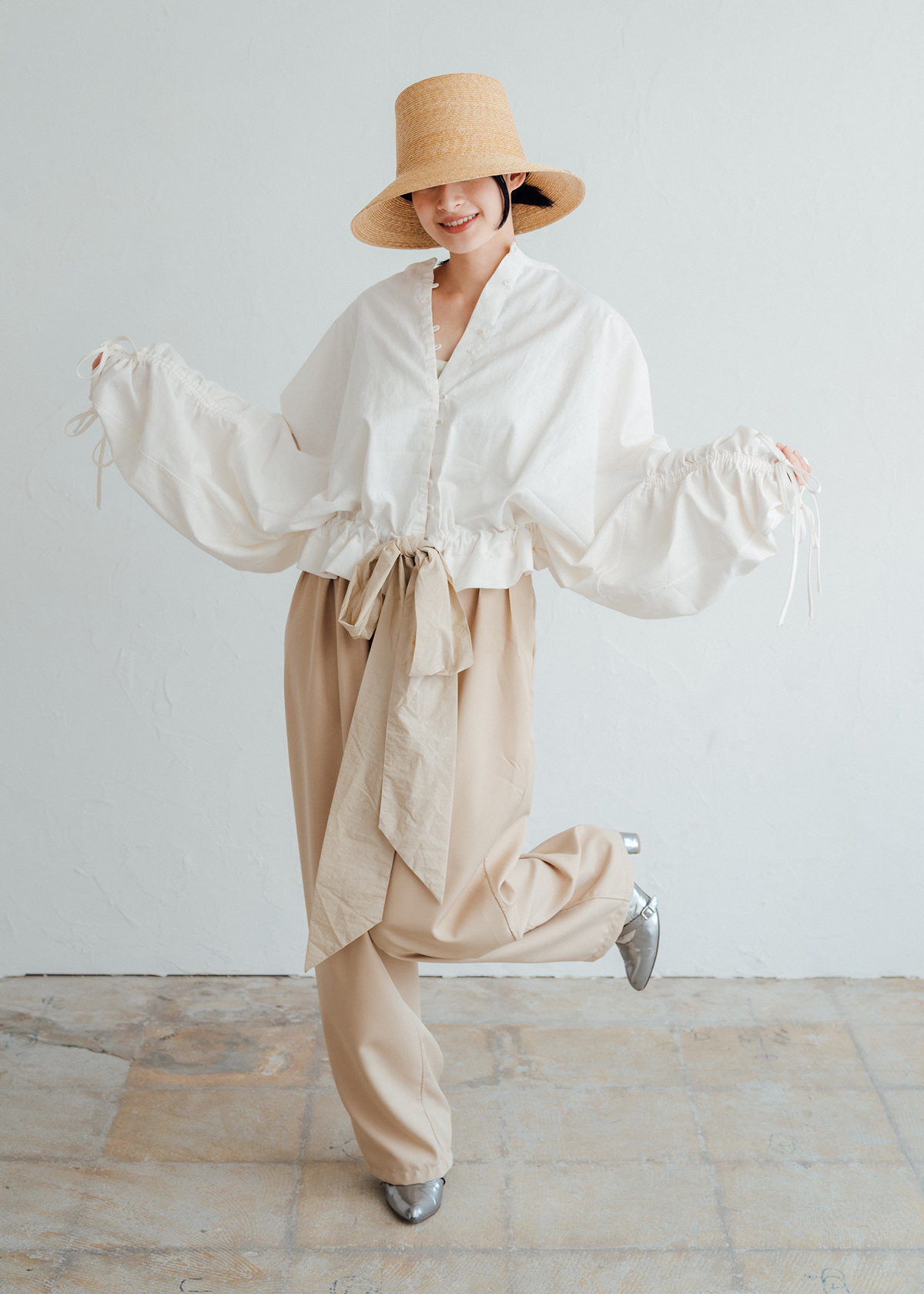 C/L Way Blouse サイズ: F, カラー: ホワイト