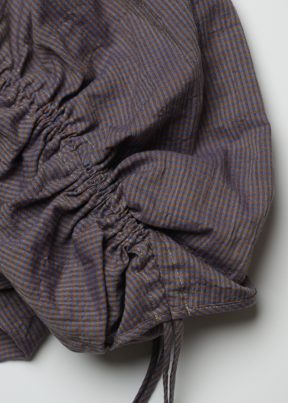 C/Pu Gingham CK Way Blouse サイズ: F, カラー: パープル