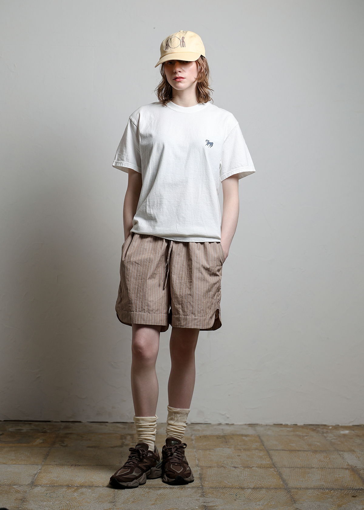 Supima Cotton Typewriter Stripe Short Pants