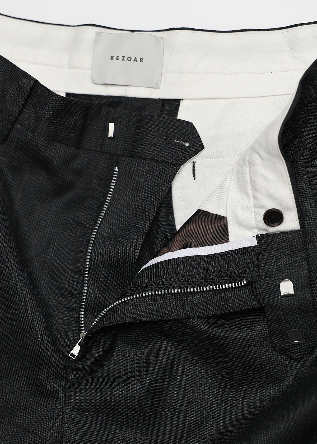 Super 100's -2/1 Wool Glen Plaid Short Pants サイズ: F, カラー: ブルー