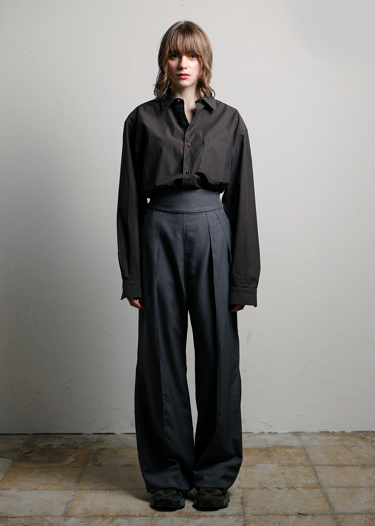 70/1 Compact Typewriter Dress Shirts サイズ: F, カラー: ホワイト