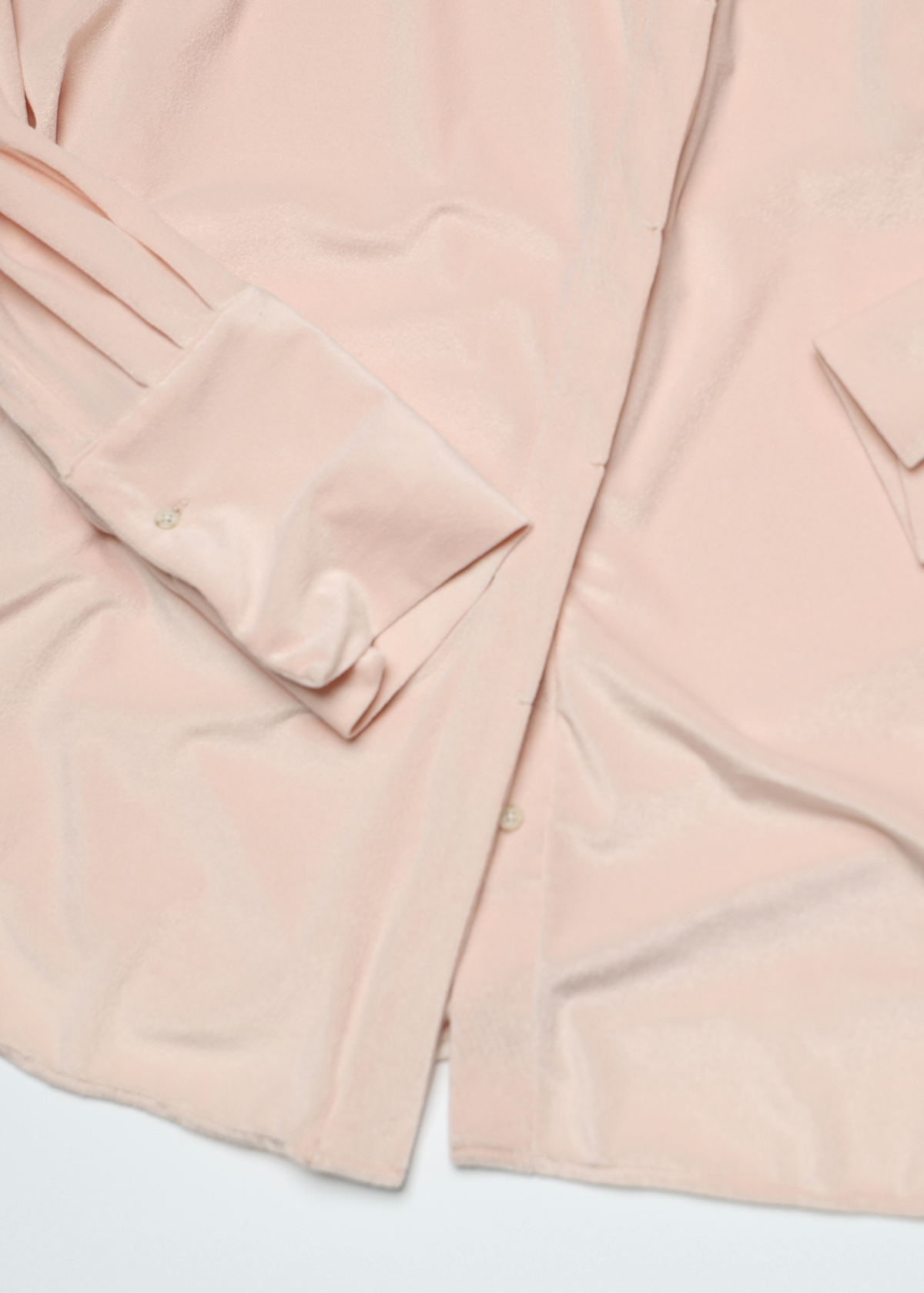 Sheer Velours Easy Shirts サイズ: F, カラー: ブルー