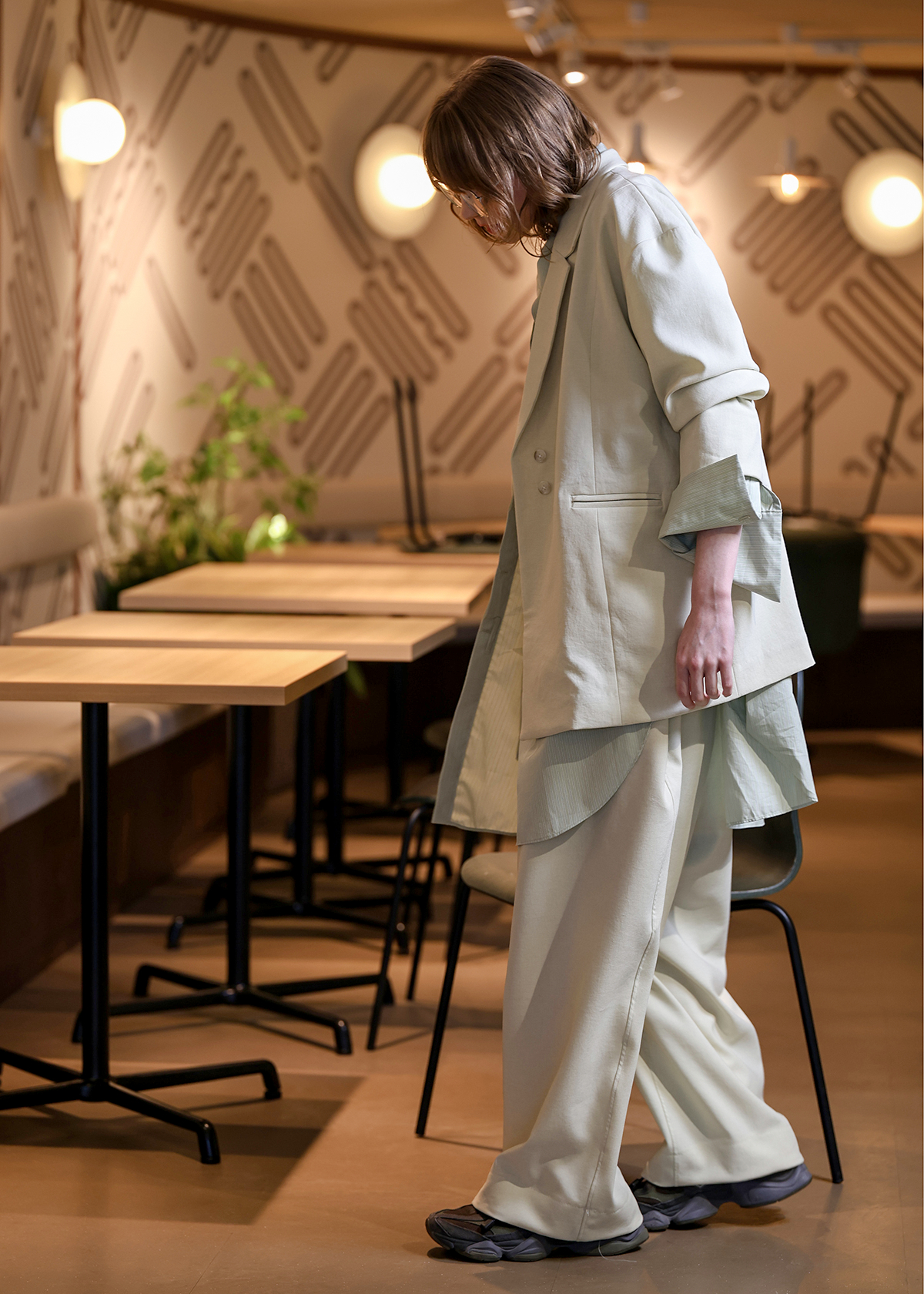 Matte Stretch Light Jacket サイズ: F, カラー: ベージュ