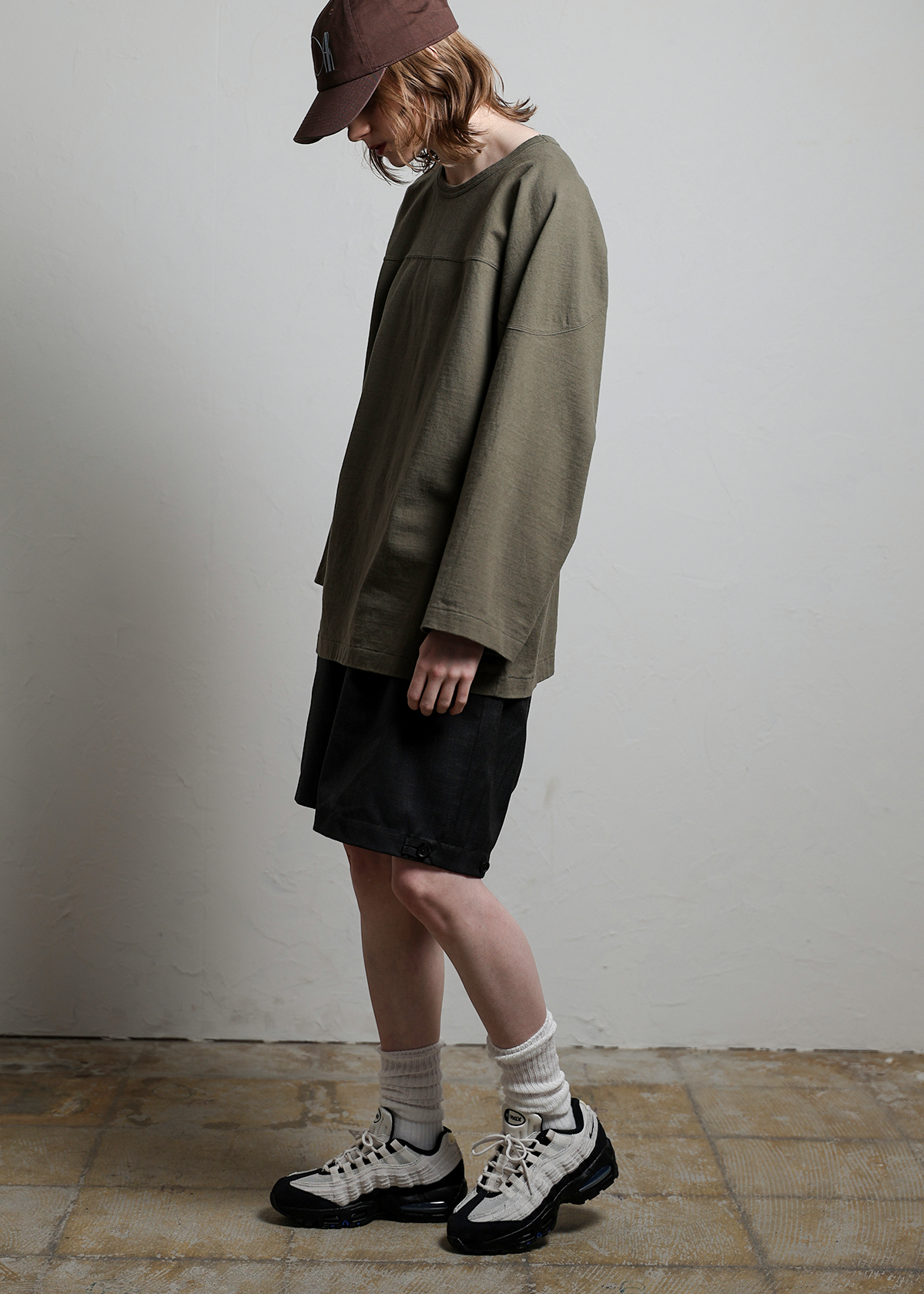 Super 100's -2/1 Wool Glen Plaid Short Pants