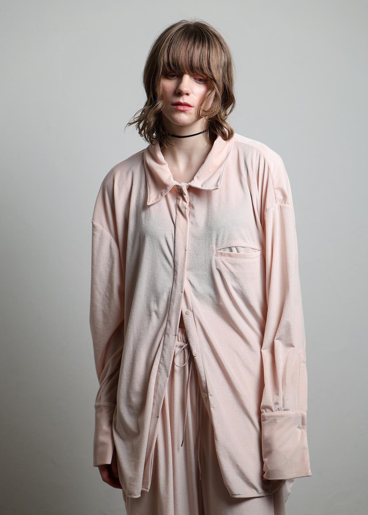 Sheer Velours Easy Shirts