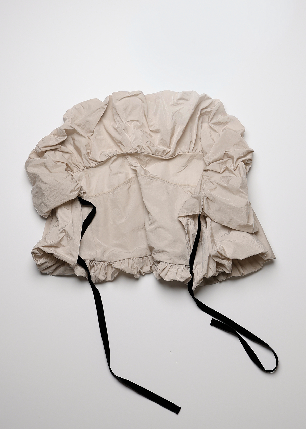 Vintage Nylon Way Bolero サイズ: F, カラー: ベージュ