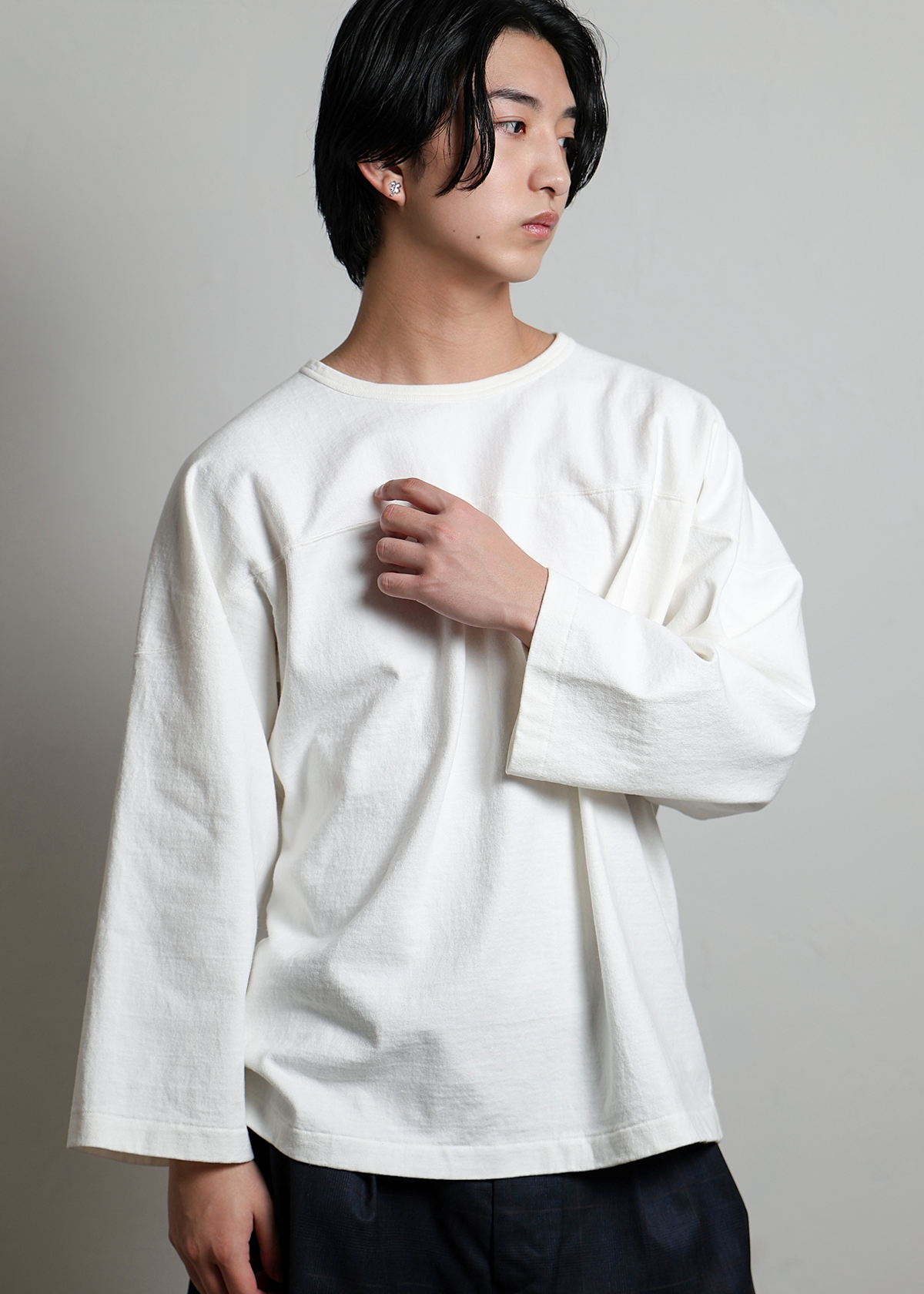 10/- Old Vintage Jersey Football LS T サイズ: F, カラー: ホワイト