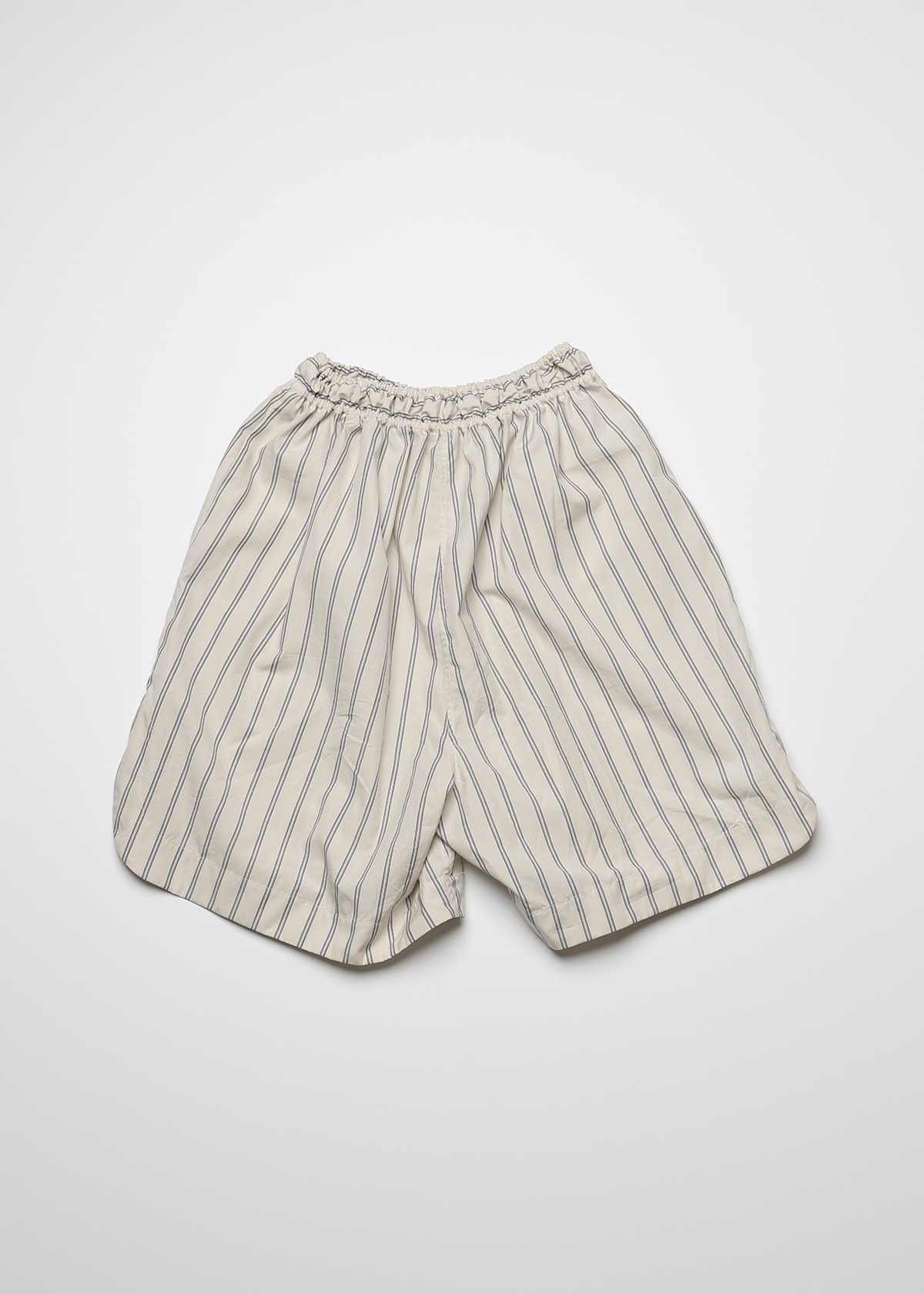 Supima Cotton Typewriter Stripe Short Pants サイズ: F, カラー: オフホワイト