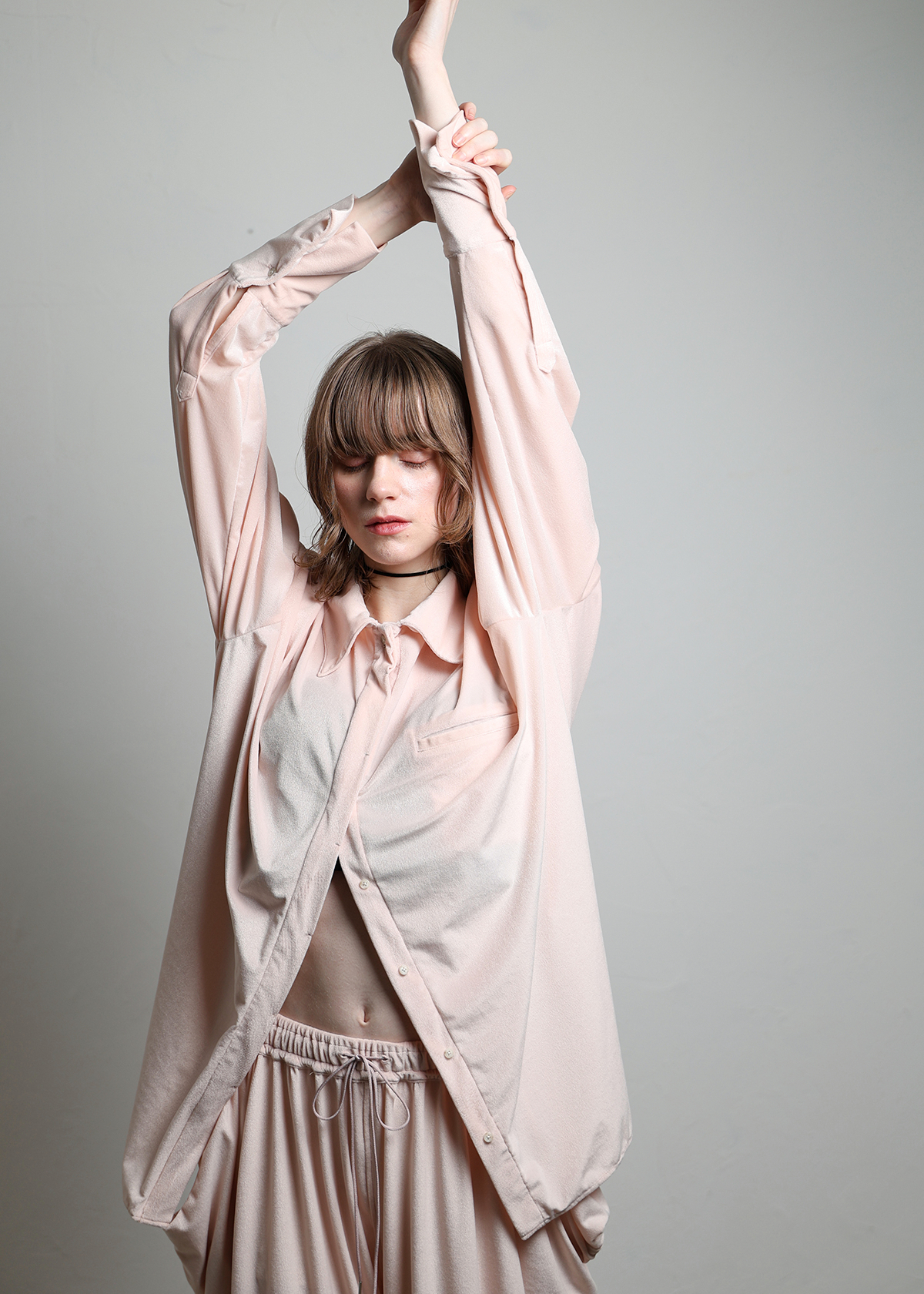 Sheer Velours Easy Shirts