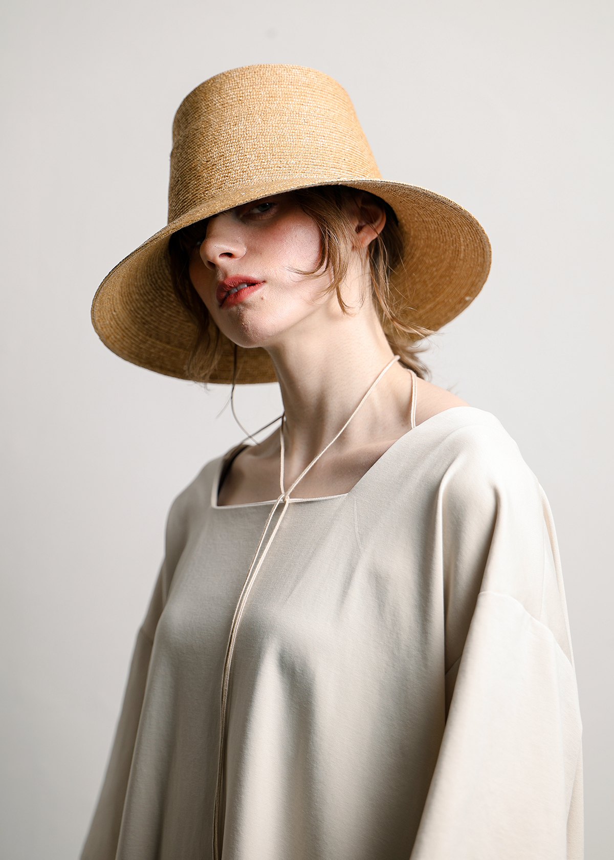 Silky Stretch Ponte 2Way OP サイズ: F, カラー: クリーム