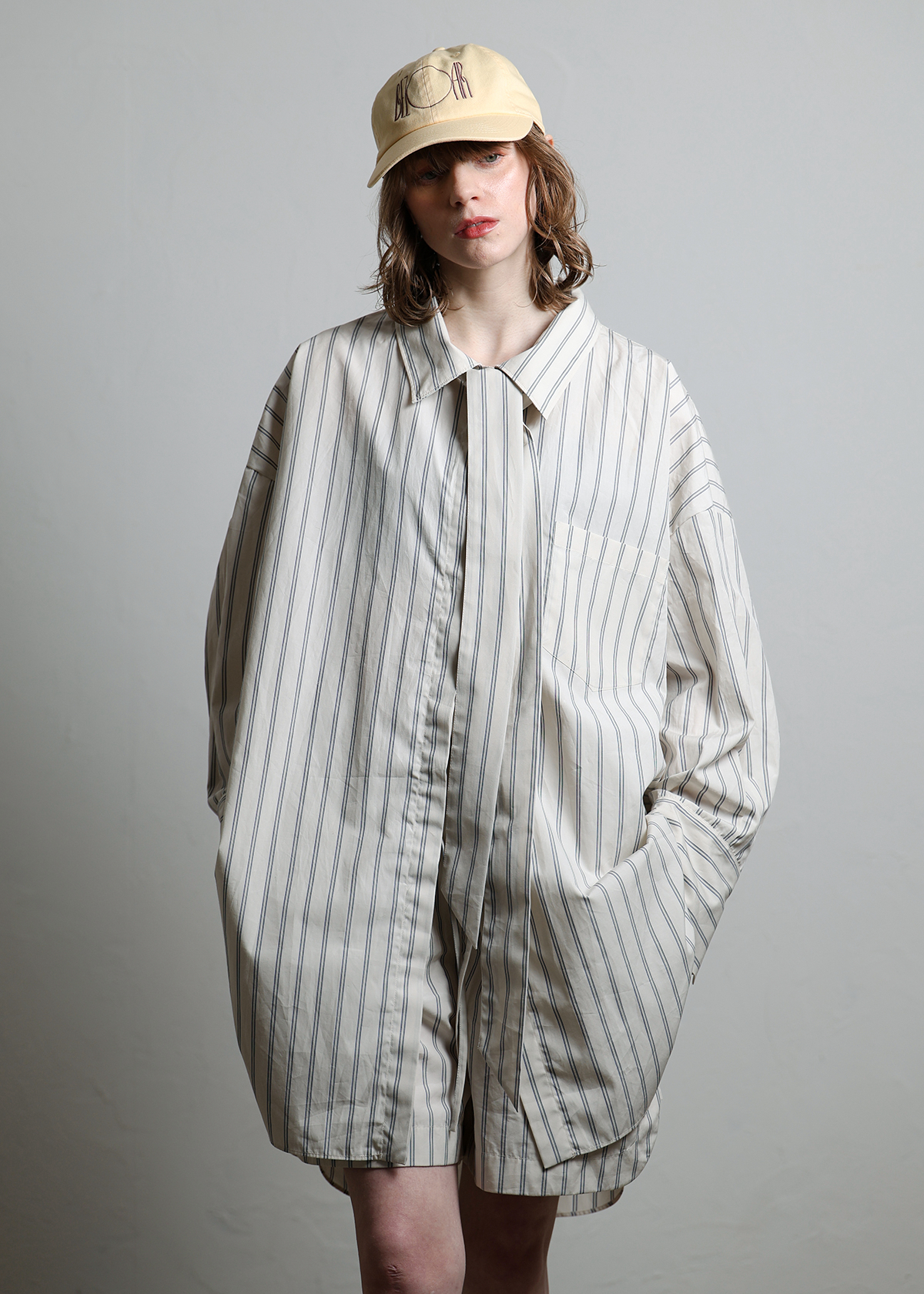 Supima Cotton Typewriter Stripe Big Shirts
