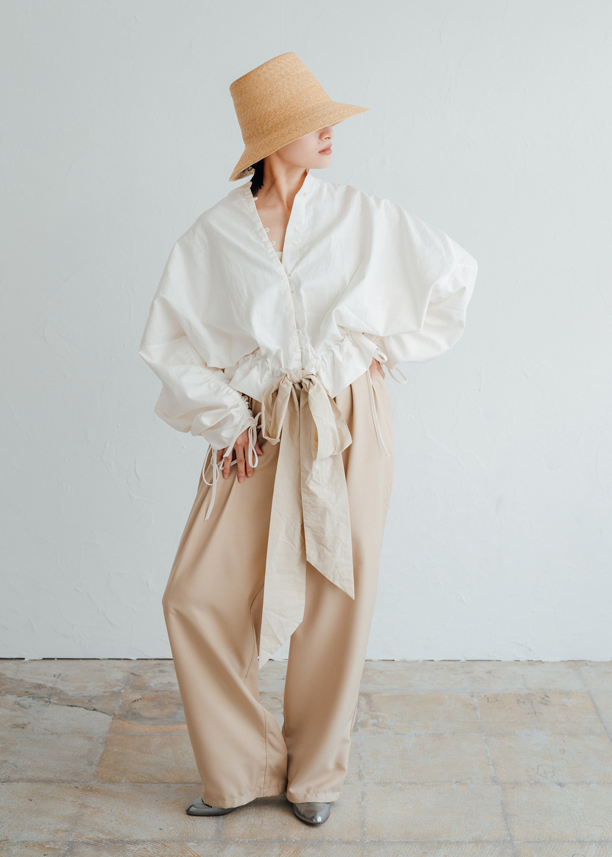 C/L Way Blouse サイズ: F, カラー: ホワイト