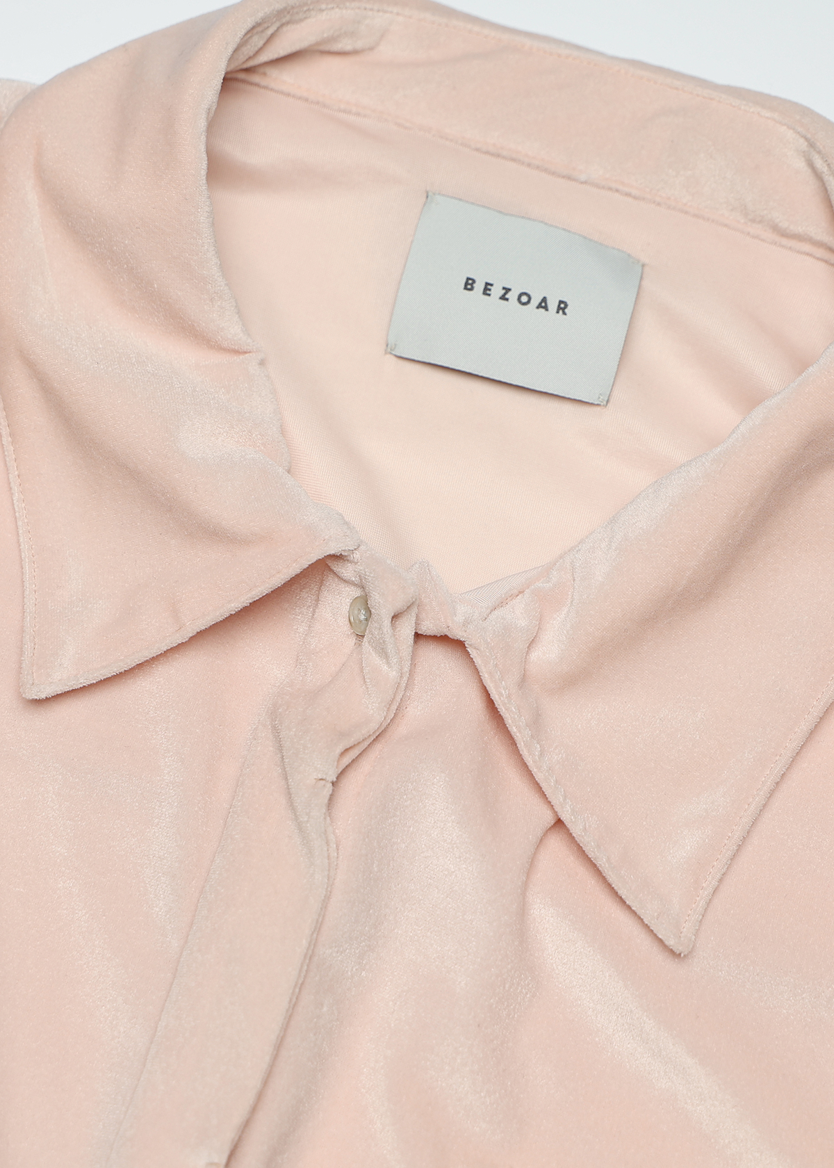 Sheer Velours Easy Shirts サイズ: F, カラー: ブルー