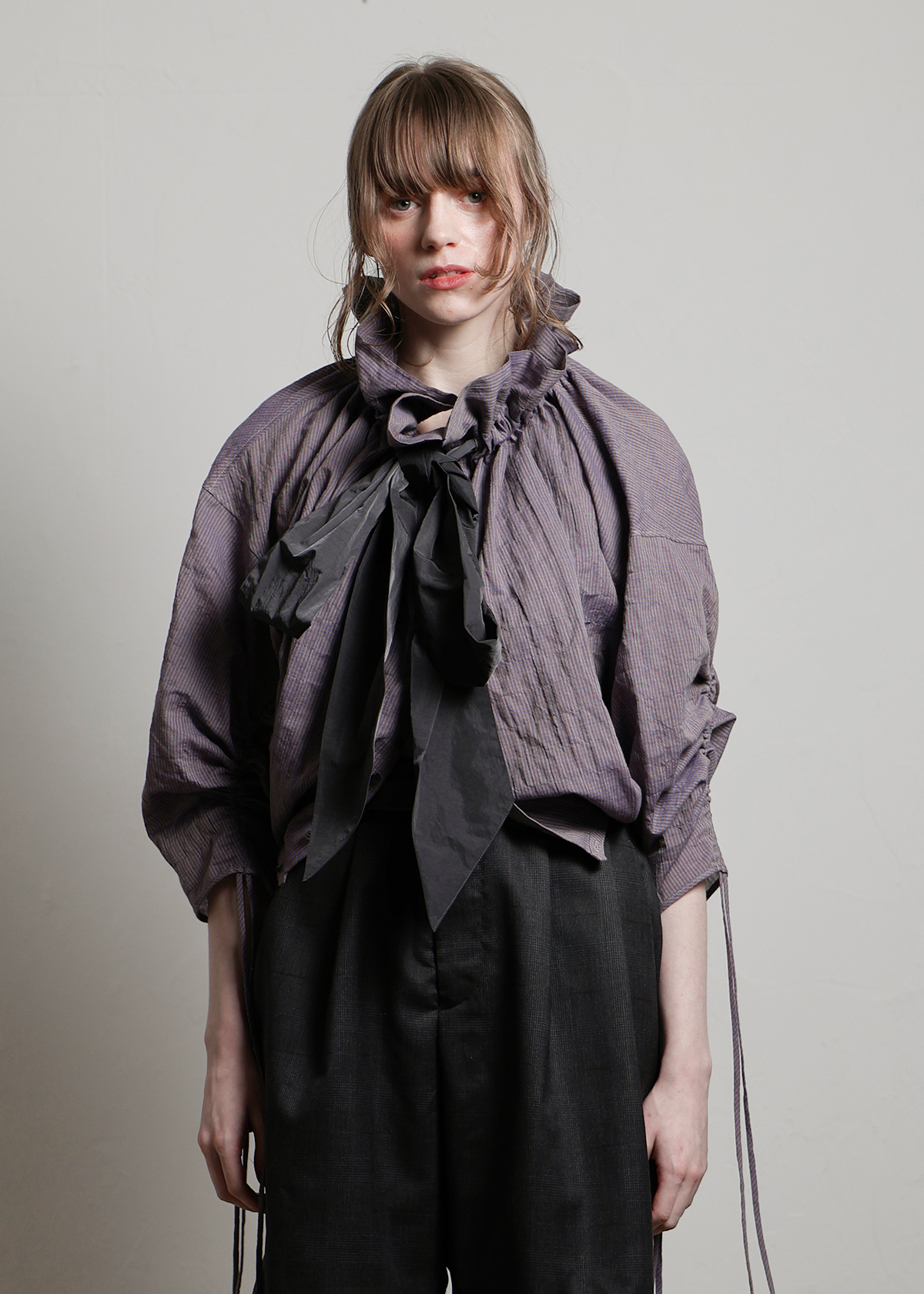 C/Pu Gingham CK Way Blouse