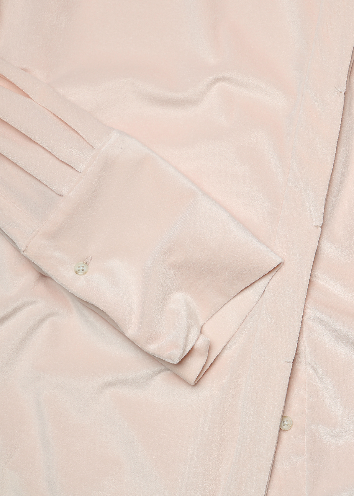 Sheer Velours Easy Shirts サイズ: F, カラー: ブルー