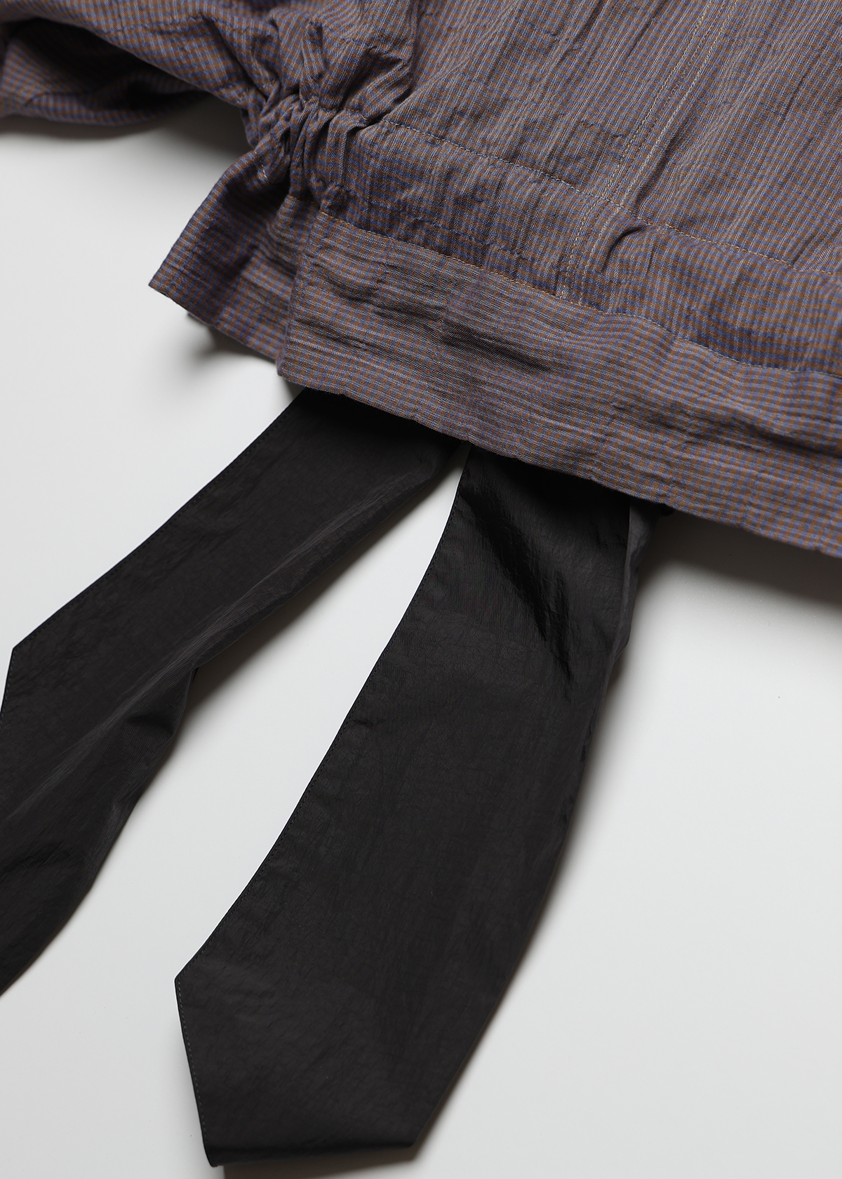 C/Pu Gingham CK Way Blouse サイズ: F, カラー: パープル