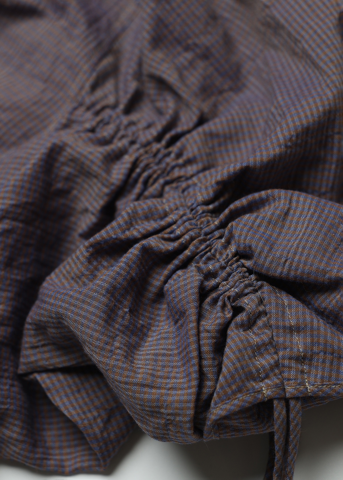 C/Pu Gingham CK Way Blouse サイズ: F, カラー: パープル