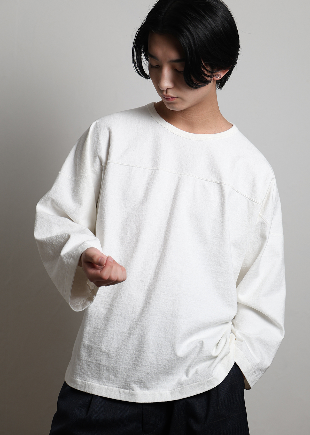 10/- Old Vintage Jersey Football LS T サイズ: F, カラー: ホワイト